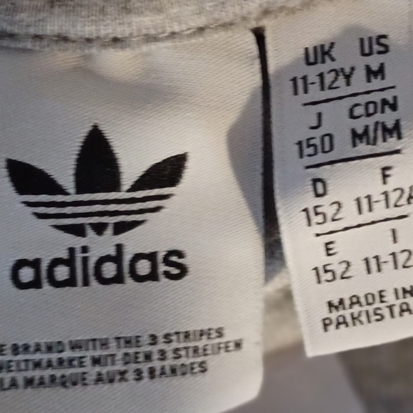 Adidas Grey Boys Hoodie/Pants Size 11/12. - Picture 4 of 7